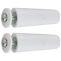 RIBER 060006 JGO. TOPE PERSIANA CON TORNILLO Y ARANDELA 60 mm BLANCO (2Ud.)